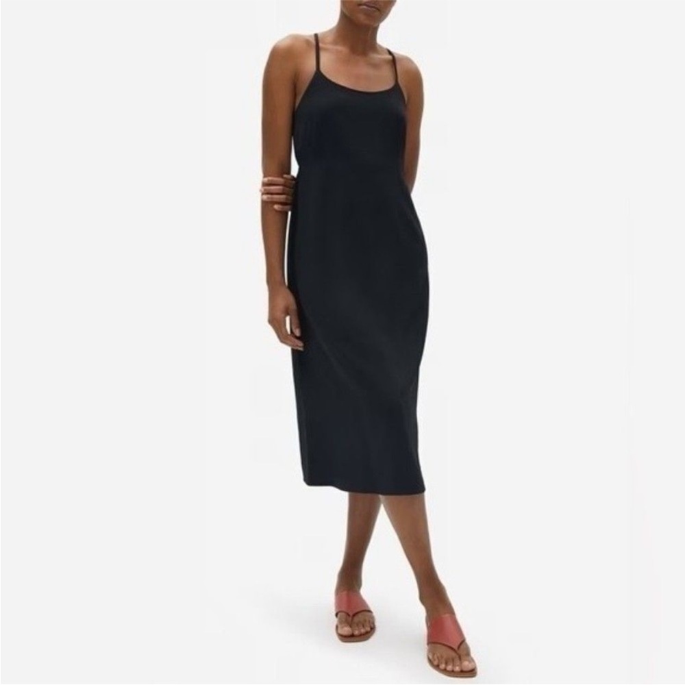 NEW Everlane The Japanese GoWeave Cross-Back Slip Dress size 2